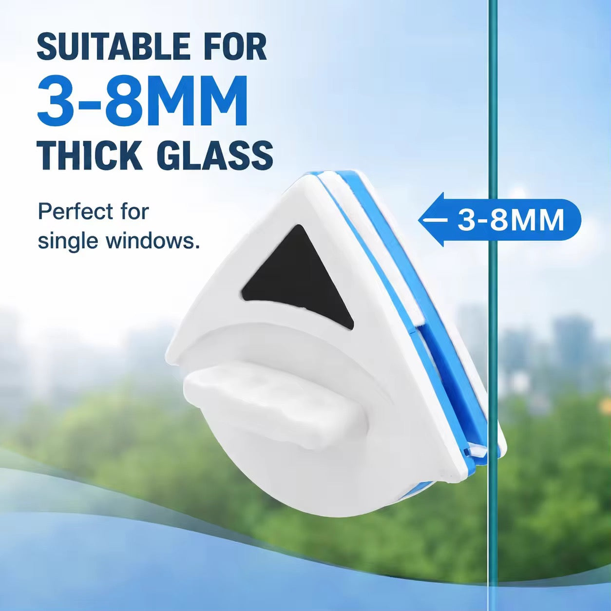 Doublefaced Magnetic Glass Cleaner