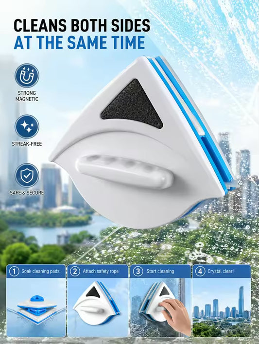 Doublefaced Magnetic Glass Cleaner